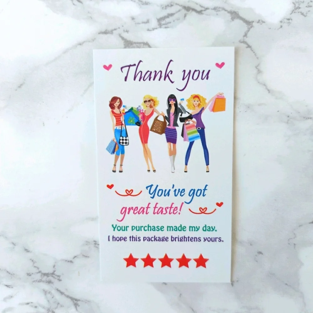 100 Thank You Cards insert business card - Picture 15 of 16